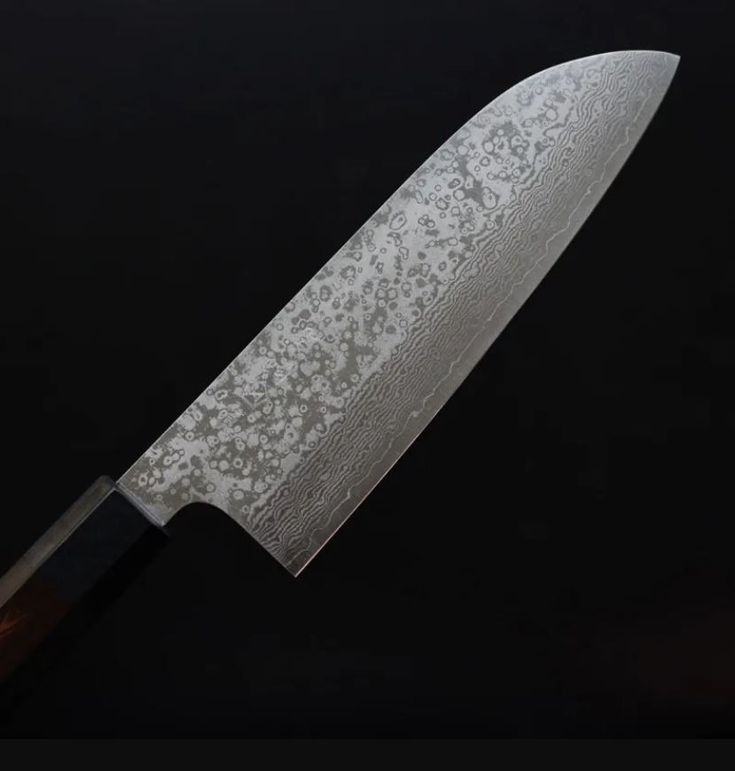 5 黑崎真 三德刀 165mm VG10鋼 大馬士革