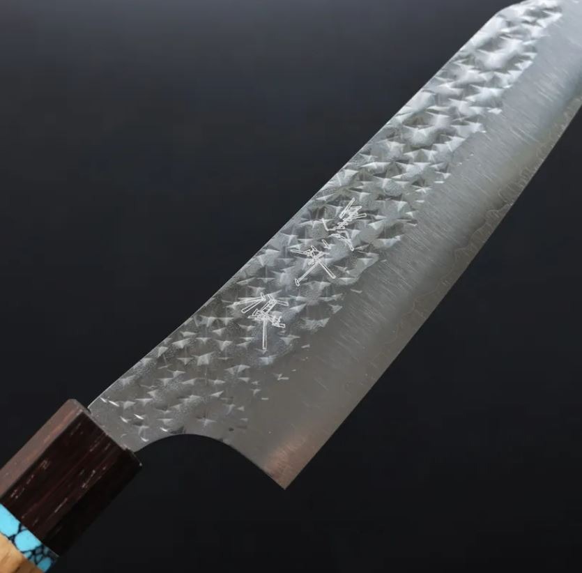 5 黑崎優 閃光 文化刀 165mm SG2粉末HSS鋼 綠松石環柄