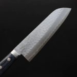 增谷訓生 三德刀 170mm VG10鋼 刻流 藍柄