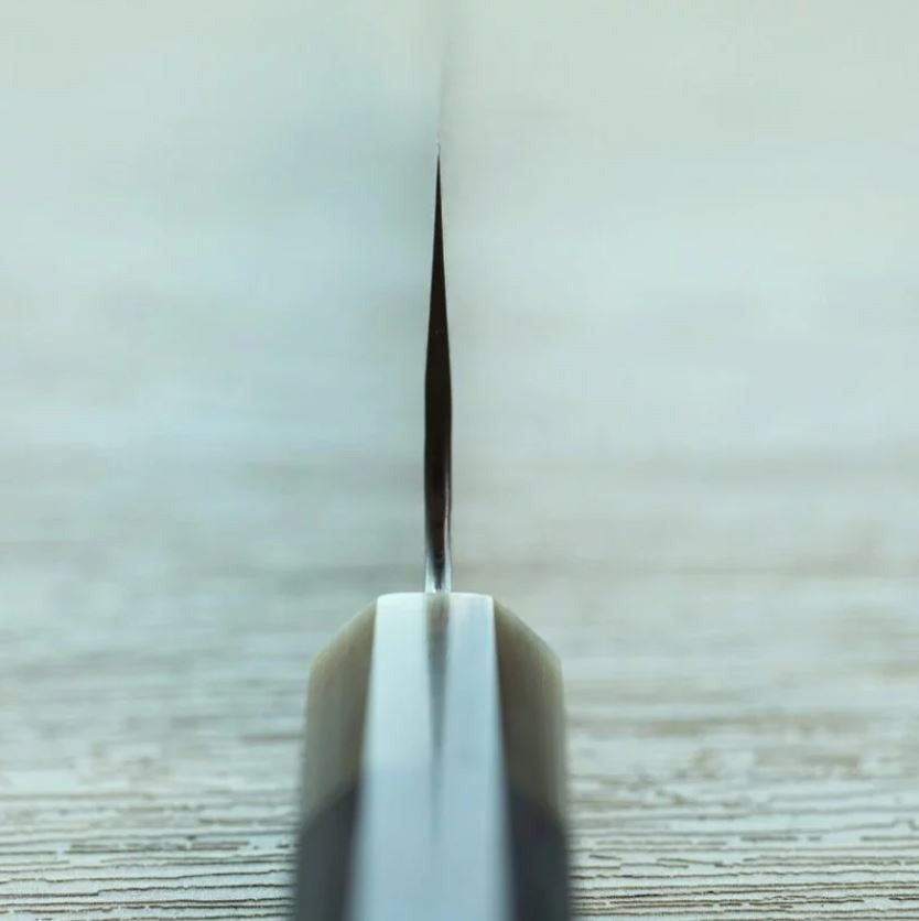 二唐刃物 切付牛刀 210mm SG2粉末HSS鋼 磨鎚目