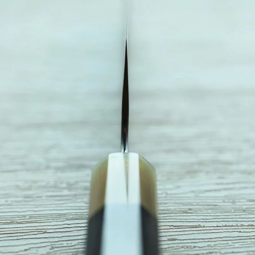 5 二唐刃物 文化 165mm 青紙超級鋼 柳葉磨鎚目