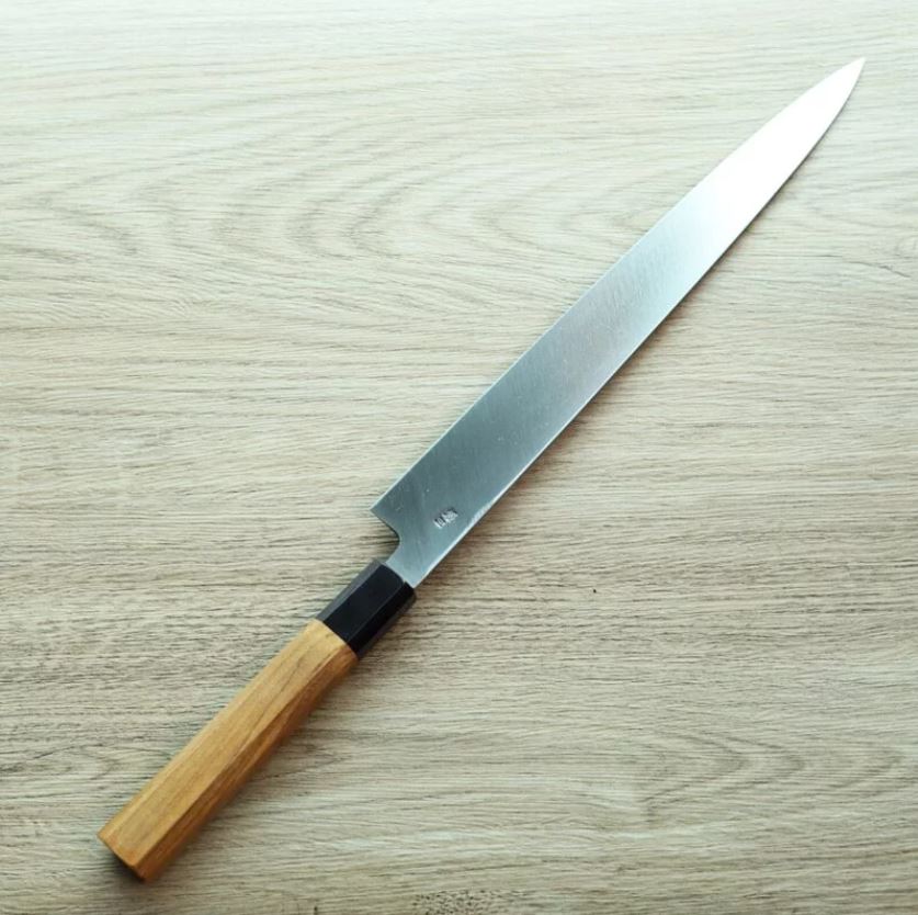 明神利器製作所 初心 柳刃 300mm 銀三鋼 付刀鞘