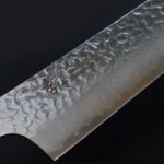 堺孝行 和劍型牛刀 190mm VG10鋼 黑檀七彩柄 33層鎚目 大馬士革