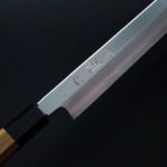 5 中川打刃物 初心 先丸柳刃 270mm VG10 墨流/付鞘