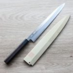 5 山脇刃物/鄉右馬允義弘 柳刃 300mm 本鍛鍊 青紙鋼/附刀鞘