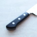 5 関龍作 三德 180mm AUS8鋼 洋柄