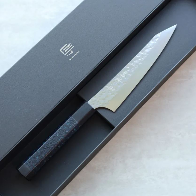 56 藍包丁 閃光藍天目 蔬果刀 150mm SG2鋼