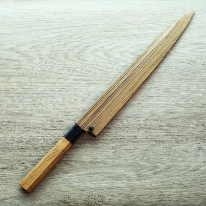 明神利器製作所 初心 柳刃 300mm 銀三鋼 付刀鞘