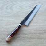 6 二唐刃物 骨刻 170mm SG2粉末HSS鋼 黑打鎚目