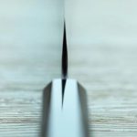 6 二唐刃物 切付筋引 255mm SG2粉末HSS鋼 黑打鎚目