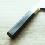 6 二唐刃物 菜切 165mm 青紙超級鋼 柳葉磨鎚目