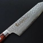 堺孝行 劍型三德 160mm VG10鋼 33層鎚目大馬士革 洋柄