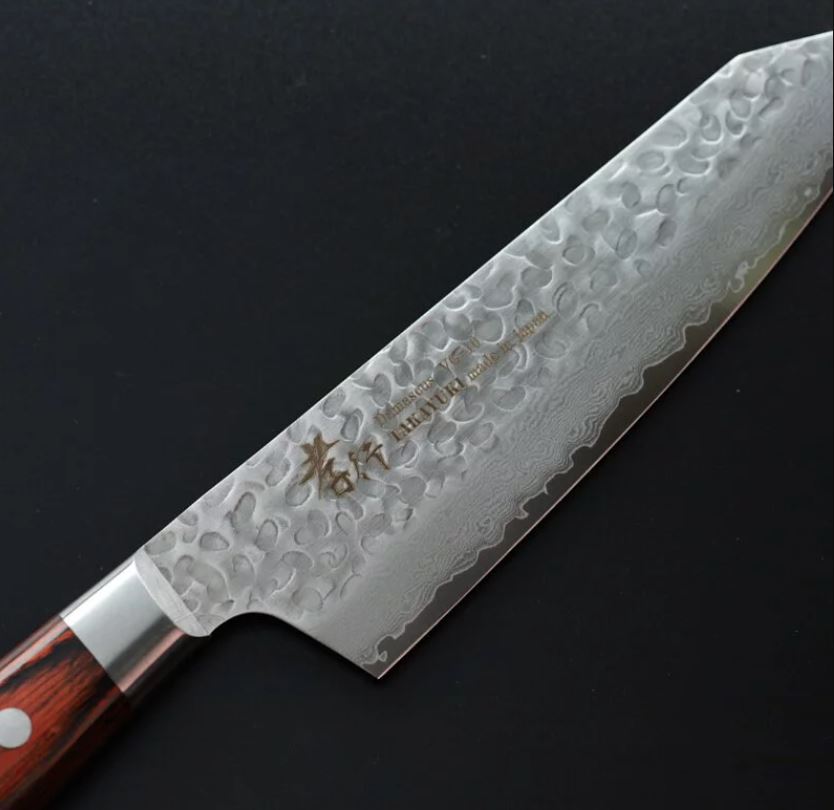 堺孝行 劍型三德 160mm VG10鋼 33層鎚目大馬士革 洋柄