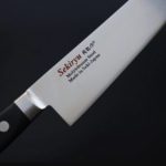 6 関龍作 三德 180mm AUS8鋼 洋柄