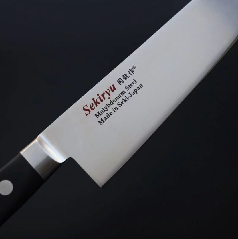 7 関龍作 骨刻刀 150mm AUS8鋼 洋柄