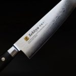 関龍作 三德 180mm VG10鋼 33層大馬士革 洋柄