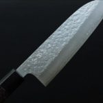 7 藍包丁 黑崎真x福井職人 三德刀 165mm VG XEOS鋼 流紋柄/藍