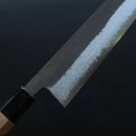 初心 蜃氣樓 牛刀 210mm 青紙超級鋼 積層梨地