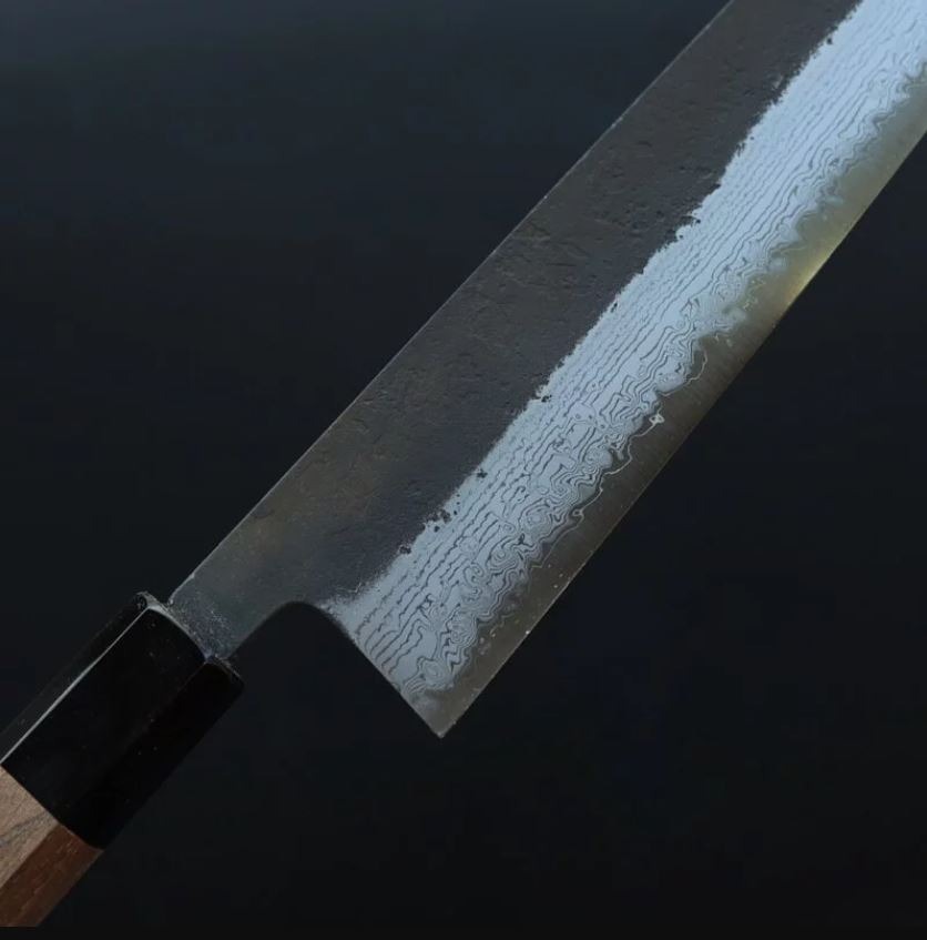 初心 蜃氣樓 牛刀 210mm 青紙超級鋼 積層梨地