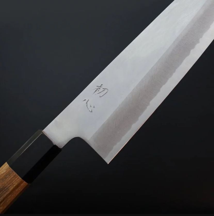 o 初心 白浜 牛刀 210mm 白紙鋼