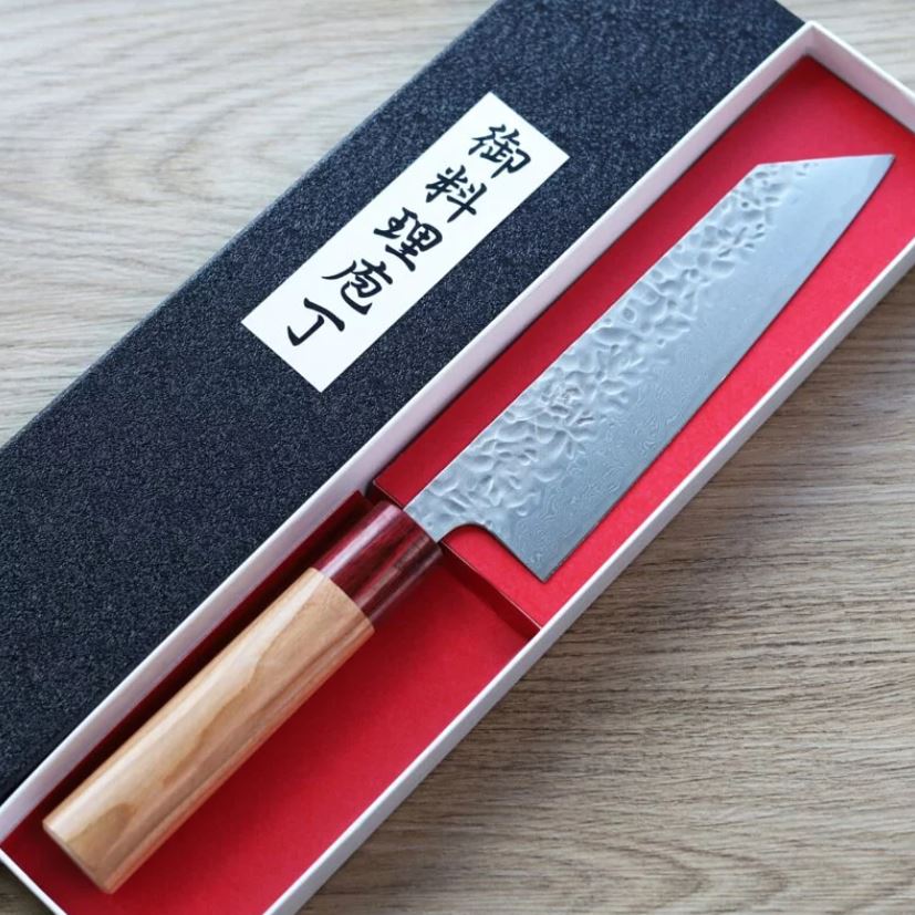 p 恆久 文化刀 170mm AUS10 梨地大馬士革