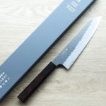 擷取-1 二唐刃物 牛刀 210mm SG2粉末HSS鋼 黑打鎚目