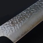 堺孝行 和劍型牛刀 190mm VG10鋼 銀石目七彩柄 33層鎚目 大馬士革