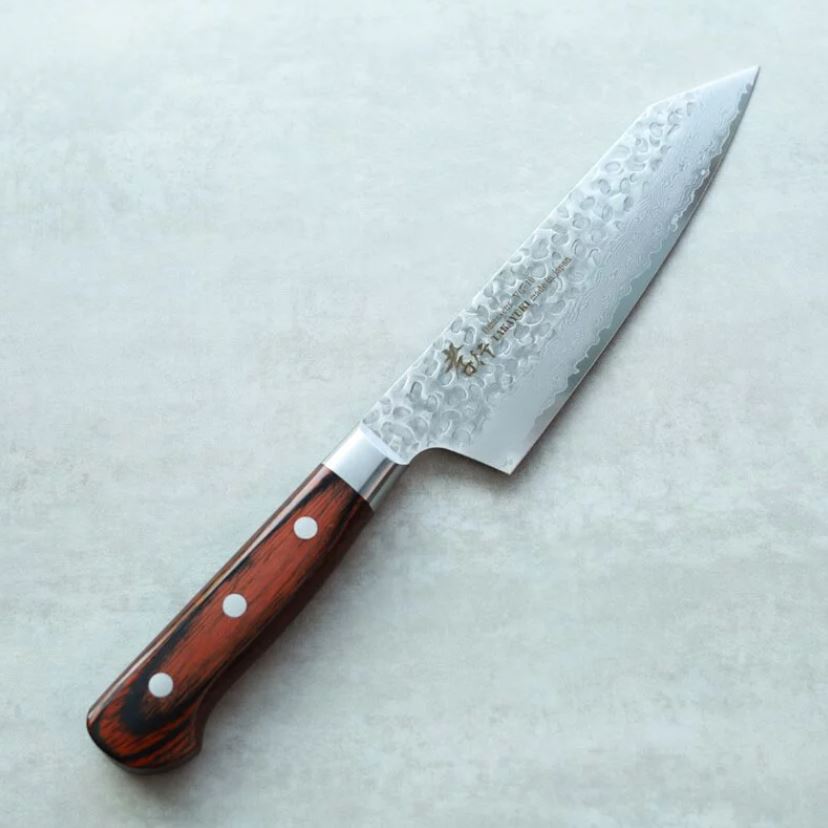 堺孝行 劍型三德 160mm VG10鋼 33層鎚目大馬士革 洋柄