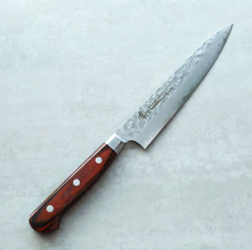 堺孝行 蔬果刀 150mm VG10鋼 33層鎚目大馬士革 洋柄