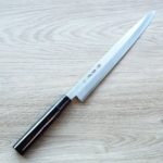 堺孝行 四季彩 曙 正夫柳刃 270mm 白三鋼/付鞘