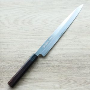 山脇刃物/鄉右馬允義弘 柳刃 270mm 上作 白紙鋼/附刀鞘