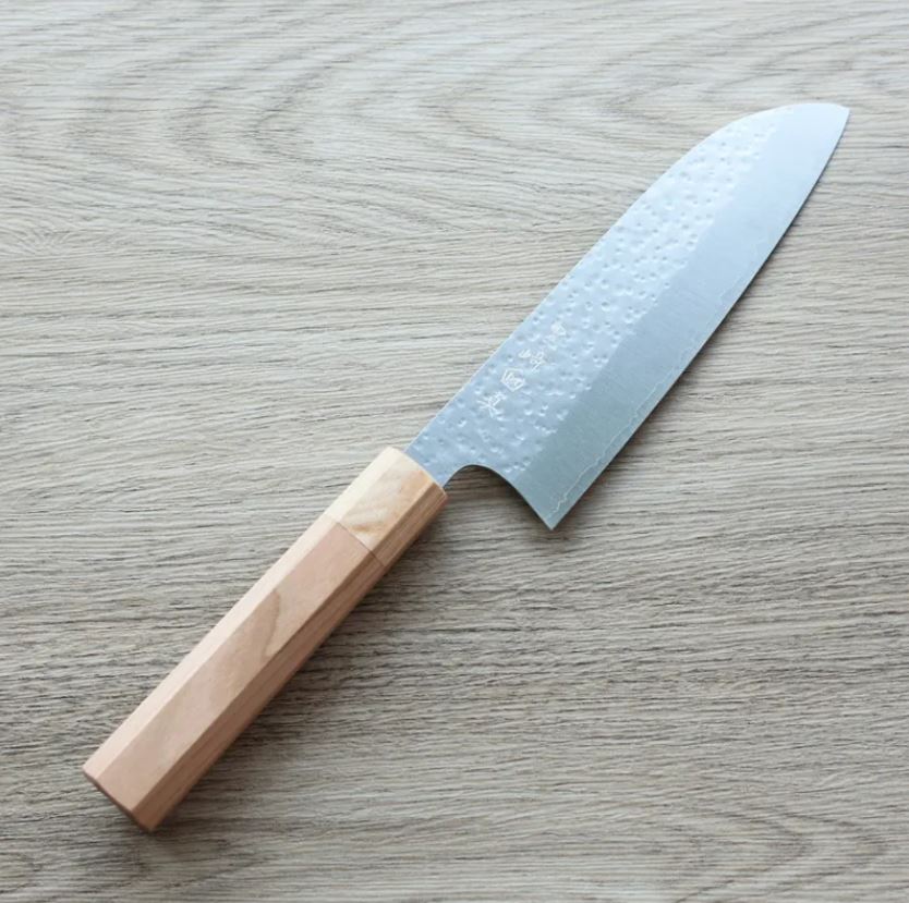 黑崎真 三德 165mm SG2粉末HSS鋼 櫻花鎚目