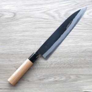 境志泰 火國 牛刀 240mm 白紙鋼 黑打