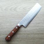 擷取 恆久 菜切 165mm VG10鋼 墨流鎚目 洋柄