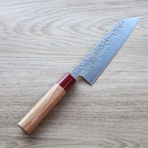 恆久 文化刀 170mm AUS10 梨地大馬士革