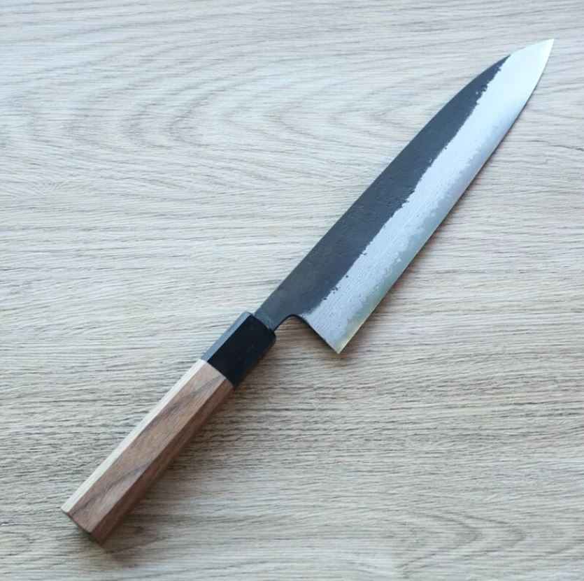 初心 蜃氣樓 牛刀 210mm 青紙超級鋼 積層梨地