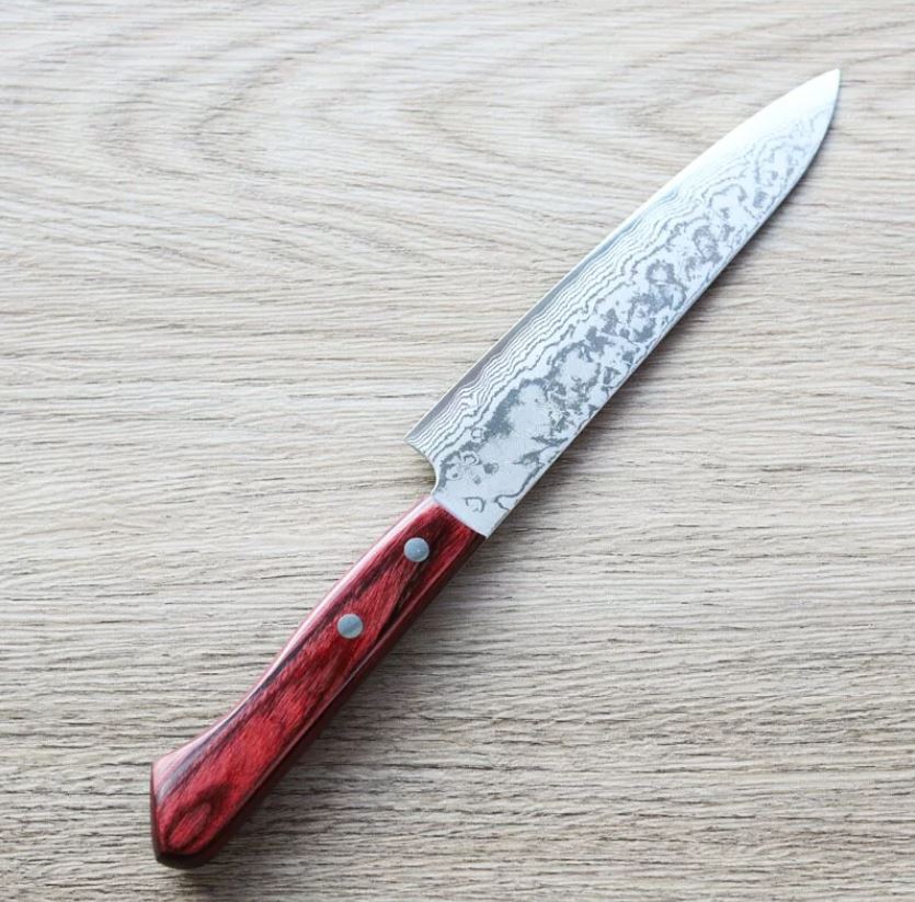 安立勝重 蔬果刀 150mm VG10 大馬士革