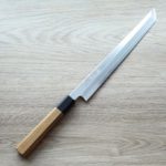 擷取 中川打刃物 初心 先丸柳刃 270mm VG10 墨流/付鞘