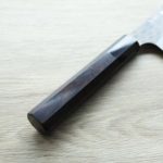 擷取-3 二唐刃物 切付牛刀 210mm SG2粉末HSS鋼 黑打鎚目