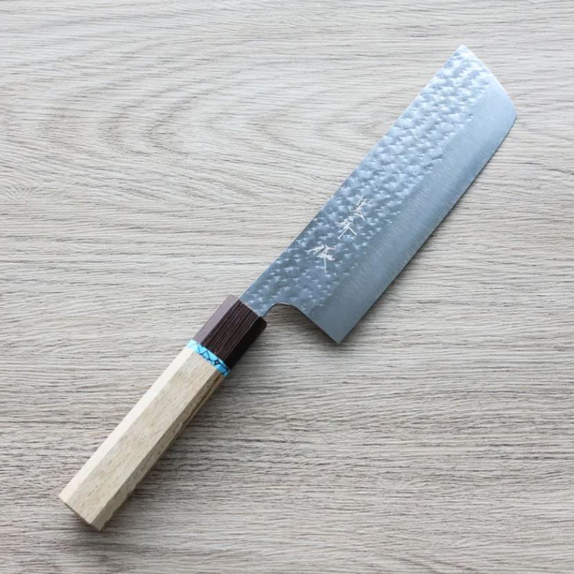 黑崎優 閃光 菜切 160mm SG2粉末HSS鋼 綠松石環柄