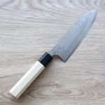擷取 彌氏良寬 三德刀 單刃 165mm 白紙鋼 墨流