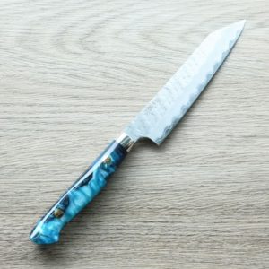 二唐刃物 切付蔬果 150mm SG2粉末HSS鋼 磨鎚目 壓克力柄