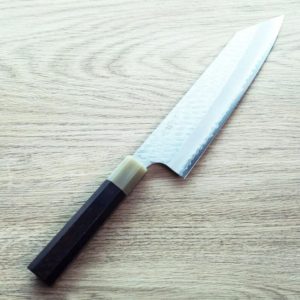 二唐刃物 切付牛刀 210mm SG2粉末HSS鋼 磨鎚目