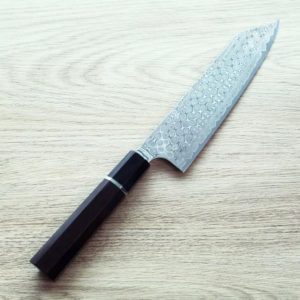 二唐刃物 切付牛刀 210mm SG2粉末HSS鋼 暗紋