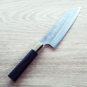 二唐刃物 文化 165mm 青紙超級鋼 柳葉磨鎚目