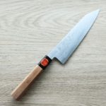 田中一之/誠貴作 牛刀180mm   青紙鋼 大馬士革