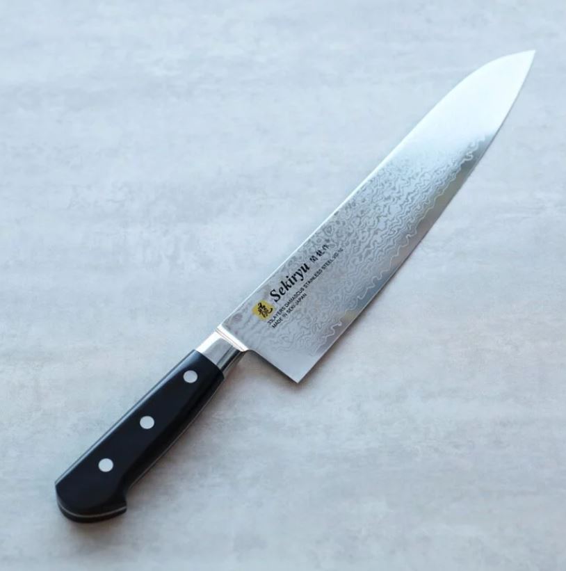 関龍作 牛刀 270mm VG10鋼 33層大馬士革 洋柄