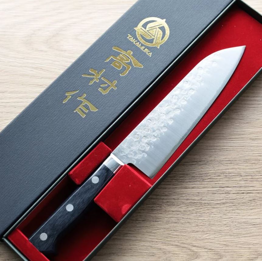 高村刃物 三德刀 170mm VG10 鎚目