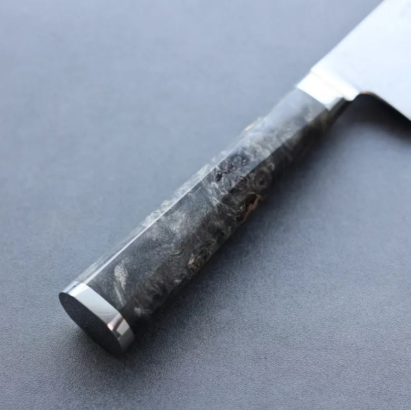 龍泉刃物 煌黑龍 牛刀 240mm SG2粉末HSS鋼 99層鎳染大馬士革