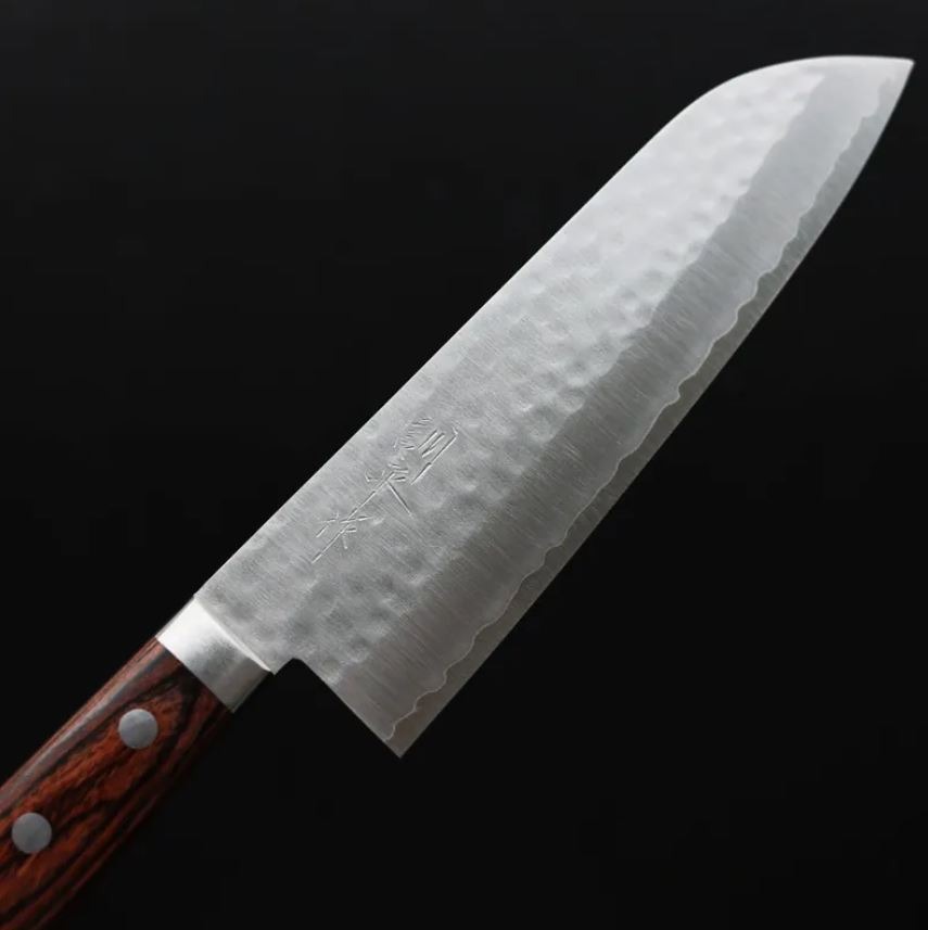 6 增谷訓生 三德刀 165mm VG1鋼 鎚目